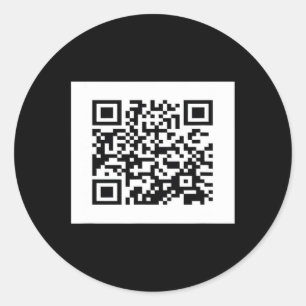 Sticker Rond Funny Qr Président Trump Dance Code 6