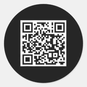 Sticker Rond Funny Qr Président Trump Dance Code 7