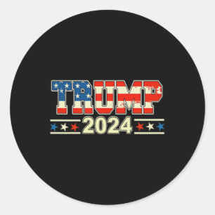 Sticker Rond Funny Qr President Trump Dance Code (sur Byck) 2