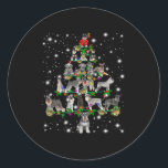 Sticker Rond Funny Schnauzer Christmas Tree Ornaments Decor<br><div class="desc">Funny Schnauzer Christmas Tree Ornaments Decor</div>