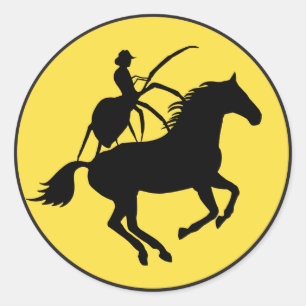 Sticker Rond Funny SPIDO PONA Noun utilise un appareil mnémoniq