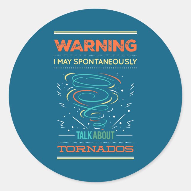 Sticker Rond Funny Weather Man Quotes  (Devant)