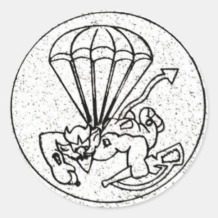 Sticker Rond Furie de l'autocollant Sky Brigade