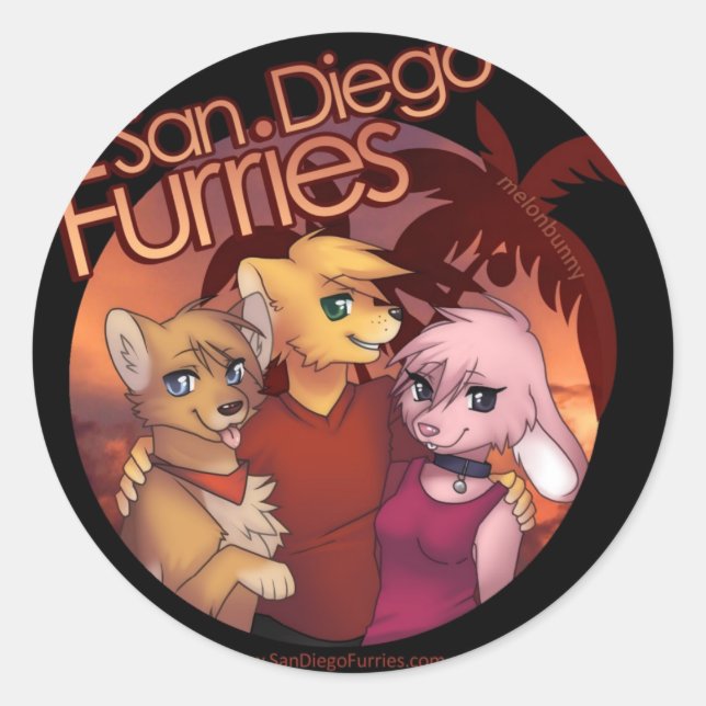 Sticker Rond Furies de San Diego (Devant)