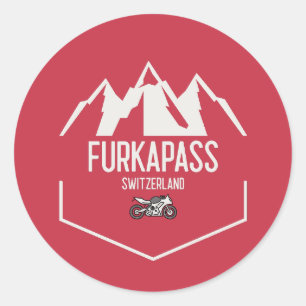 Sticker Rond Furka Pass Suisse