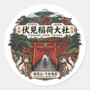 STICKER ROND FUSHIMI INARI TAISHA