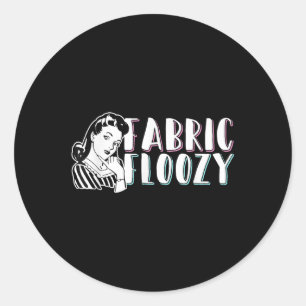 Sticker Rond Fusion de tissu de couture