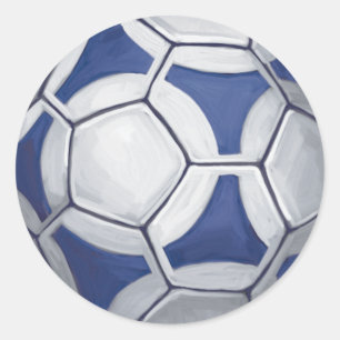 Sticker Rond Futbal