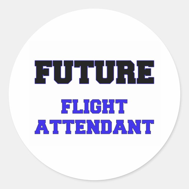 Sticker Rond Futur agent de bord (Devant)