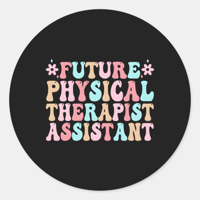 Sticker Rond Futur Assistant Physique À Être Étudiant De Pta (Devant)