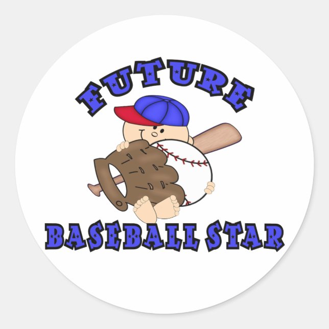 Sticker Rond Futur baseball (Devant)