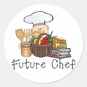Sticker Rond Futur Chef