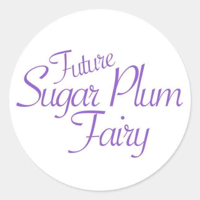 Sticker Rond Futur Fée Dragée Casse-Noisette (Devant)