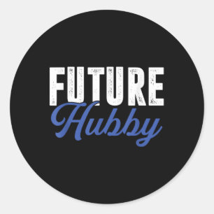 Sticker Rond Futur Hubby _ Épouse Mariage _ Épouse de mari
