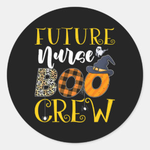 Sticker Rond Futur infirmier léopard Futur soins infirmiers Hal
