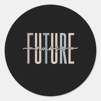 Sticker Rond Futur Infirmière Infirmière Infirmière Infirmière