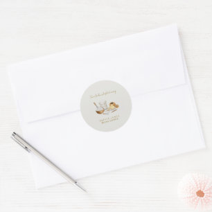 Sticker Rond Futur mariage en vue shower de mariage