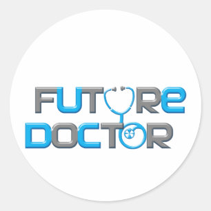 Sticker Rond Futur médecin