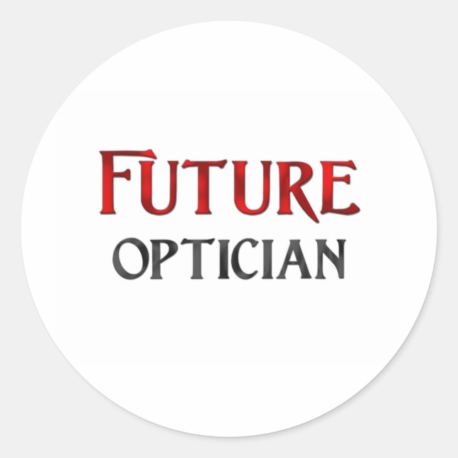 Sticker Rond Futur opticien (Devant)