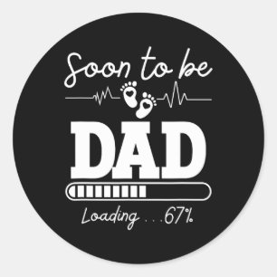 Sticker Rond Futur Papa 2026 Chargement 67% Nouveau par