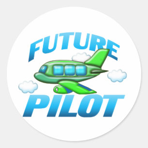 Sticker Rond Futur pilote