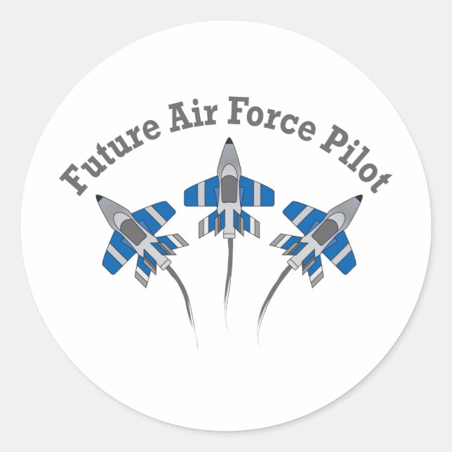 Sticker Rond Futur pilote (Devant)