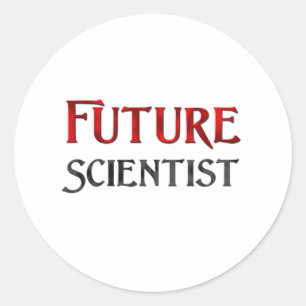 Sticker Rond Futur scientifique