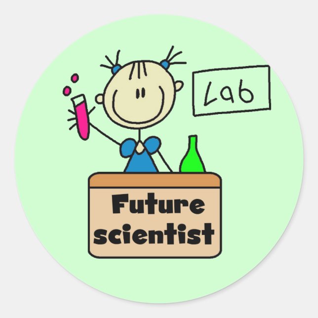 Sticker Rond Futur scientifique (Devant)
