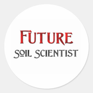 Sticker Rond Futur scientifique du sol