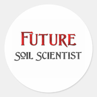 Sticker Rond Futur scientifique du sol