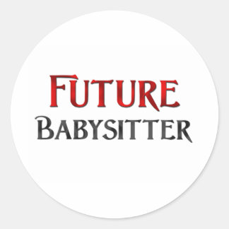 Sticker Rond Future Babysitter