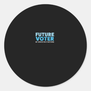 Sticker Rond Future Chemise Électorale Résiste Au Sweat - shirt