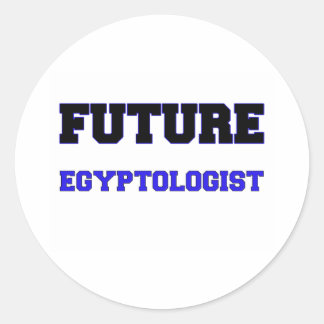 Sticker Rond Future égyptologue