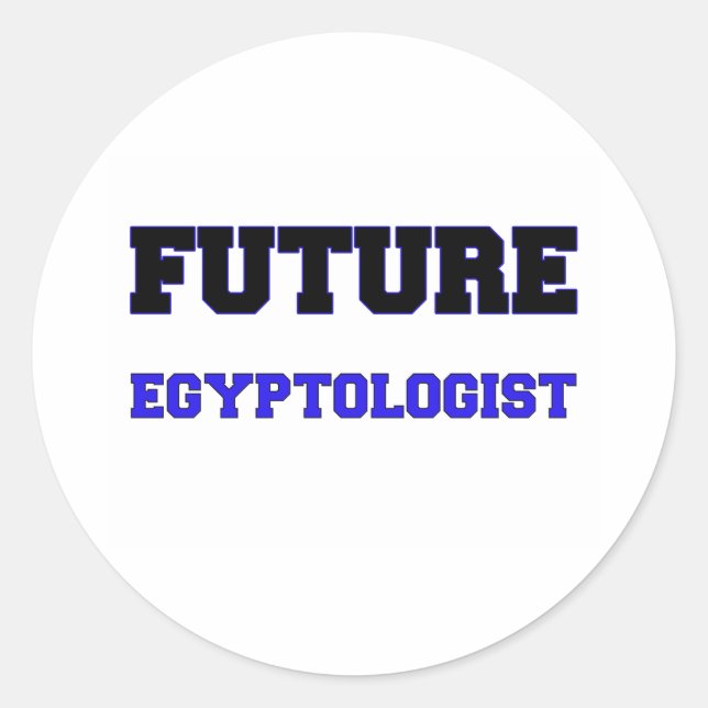 Sticker Rond Future égyptologue (Devant)