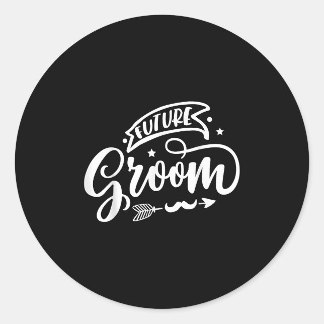 Sticker Rond Future Groom (Devant)
