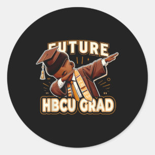 Sticker Rond Future Hbcu Grad Black Excellence Stude de graduat