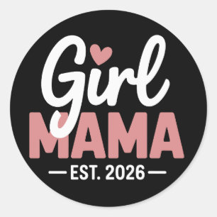 Sticker Rond Future Maman 2026 Révélation de Grossesse Nouvelle