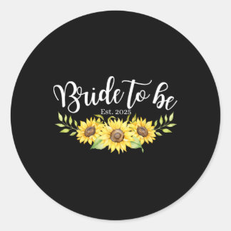 Sticker Rond Future mariée prévue 2025 Célébrez les hommes femm