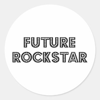 Sticker Rond Future Rock Star