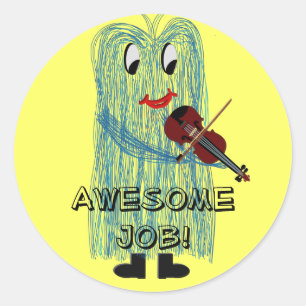 Sticker Rond Fuzzy16inch, le travail impressionnant !