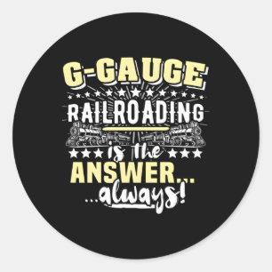 Sticker Rond G Échelle Modèle Train Railroad G Railways