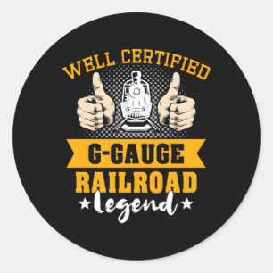Sticker Rond G-Gage Railroad Trains modèles à grande échelle