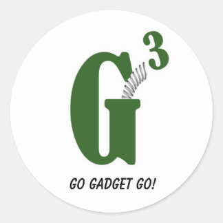 Sticker Rond G spring1 copie, Go Gadget Go!