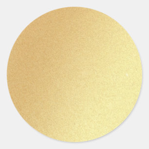 Sticker Rond Gabarit vierge glamour paillettes de faux or éléga