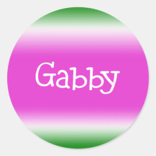 Sticker Rond Gabby