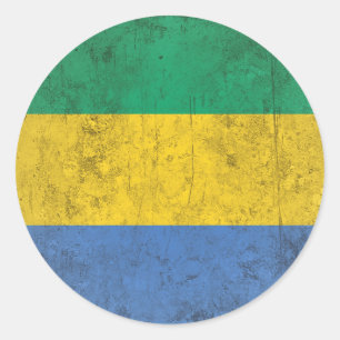 Sticker Rond Gabon