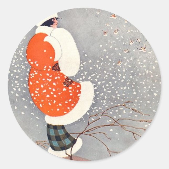 Sticker Rond Gain de vacances (Devant)