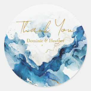 Sticker Rond Gala AZURE Marble Dreams