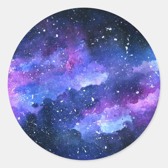 Sticker Rond Galaxie (Devant)