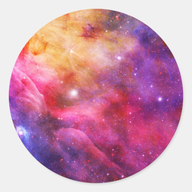 Sticker Rond Galaxie (Devant)